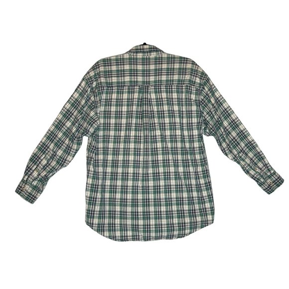 Knights Of Round Table Mens Medium Green Plaid Button Down‎ Long Sleeve - Picture 3 of 6